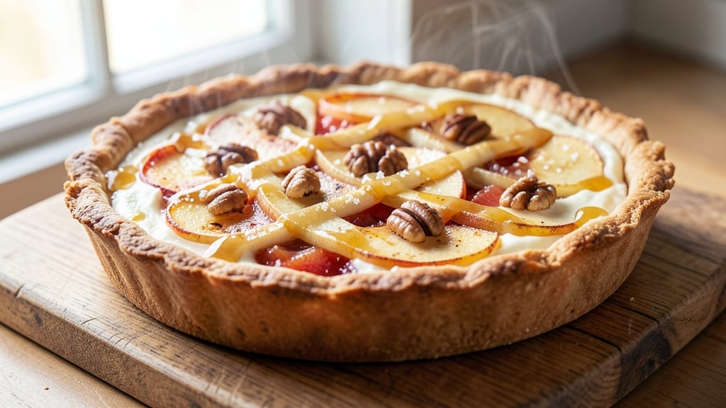 Bakers Square French Apple Cream Cheese Pie Recipe: Buttery Crust, Spiced Apple Filling, and Velvety Cream Cheese Topping