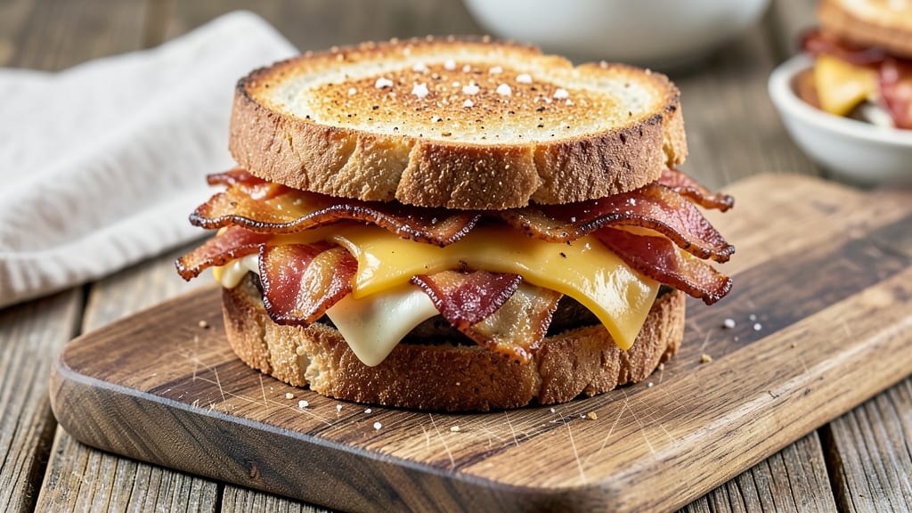 Bacon Grilled Cheese Sandwich Recipe: Smoky Crispy Layers That Rival Diners