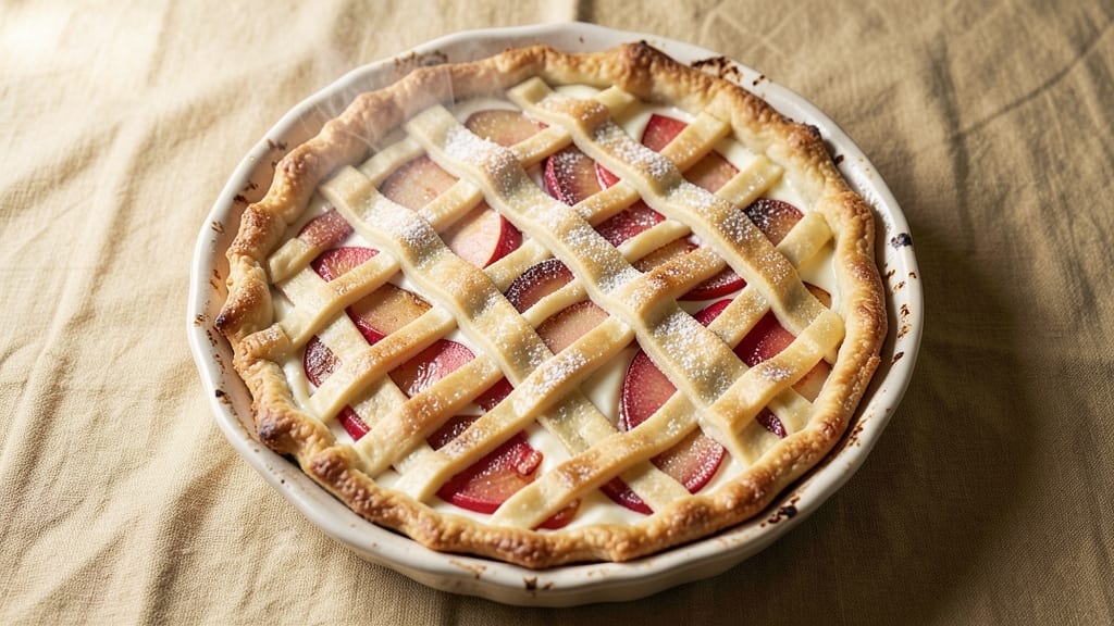 Apple Cream Cheese Slab Pie Recipe: No-Roll Crust With Gooey Apple Streaks