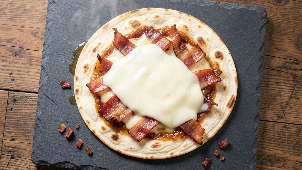 Bacon and Cheese Quesadilla Recipe: Crispy Tortilla Stacks With Melty Edges