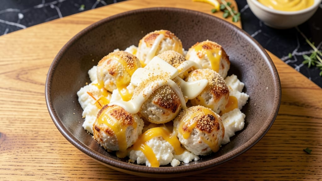 Bburinkle Cheese Balls Recipe: Triple-Cheese Crunch With Warm Cheddar Streaks