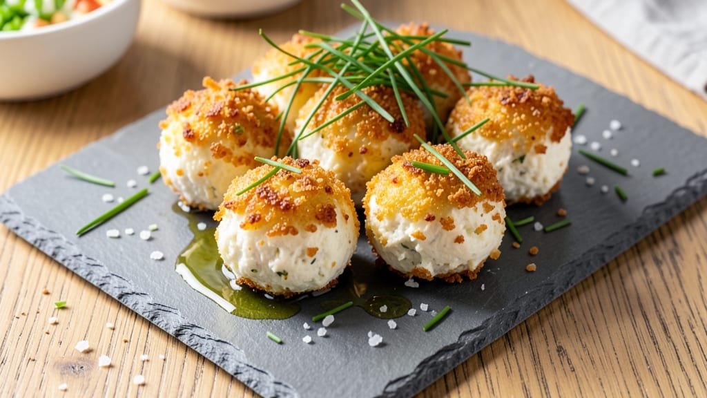 Air Fried Goat Cheese Balls Recipe: Crispy Shells With Melty Centers