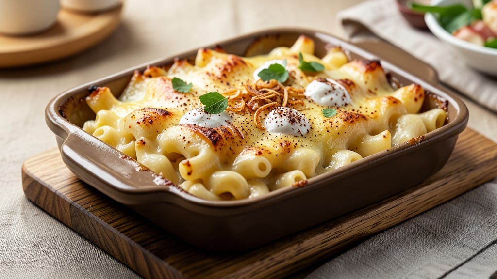 Auntie Loren's Mac and Cheese Recipe: Bubbly Baked Cheese Sauce With Crispy Breadcrumbs