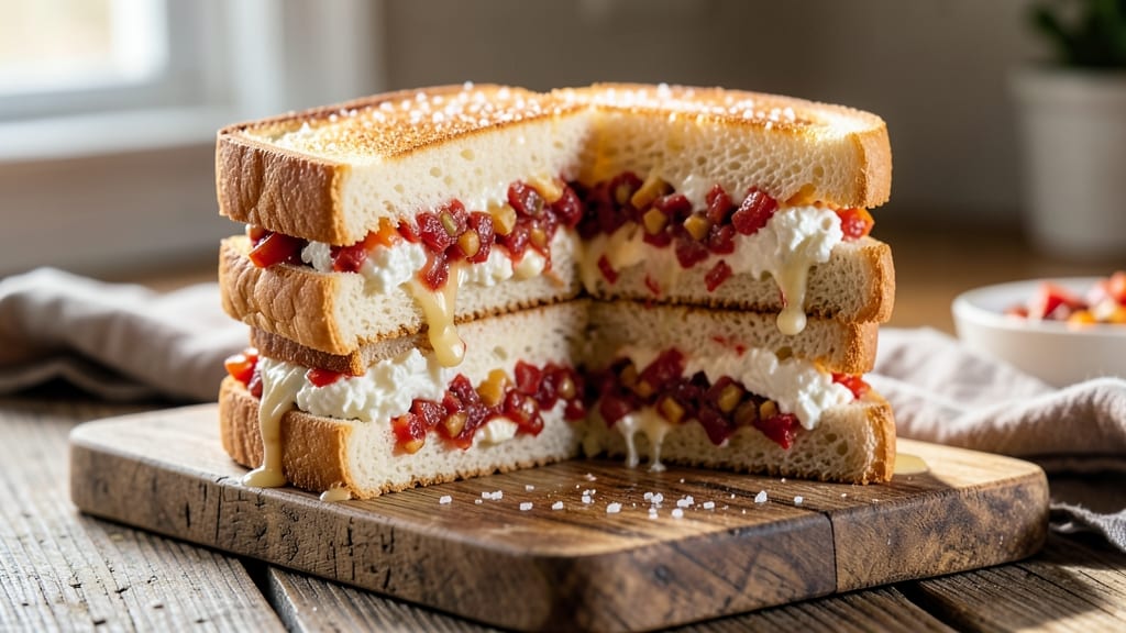 Augusta Pimento Cheese Sandwich Recipe: Southern-Style Sharpness With Crispy Bread