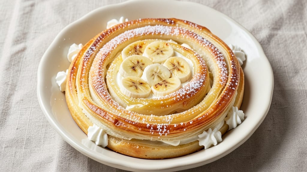 Banana Cream Cheese Rolls Recipe: Swirled Gooey Layers in One Bake