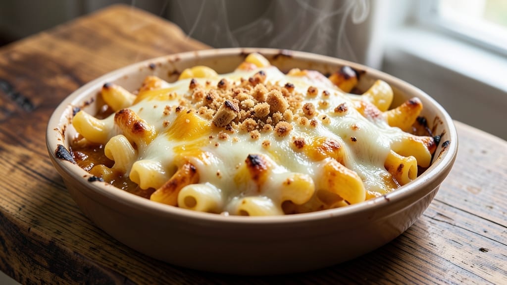 Baked Mac and Cheese Recipe with Mozzarella: Crispy Top, Gooey Stretch Every Bite