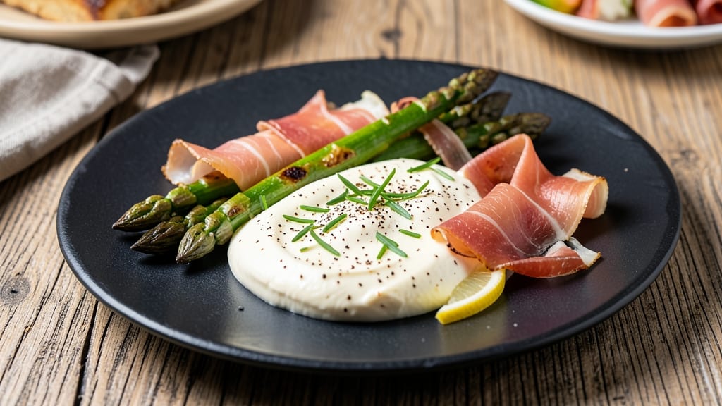 Asparagus Cream Cheese Prosciutto Recipe: Crispy Prosciutto Wrapped in Creamy Cheese