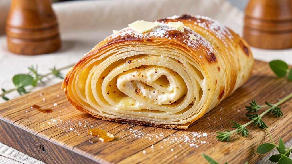 Austrian Cheese Strudel Recipe: Flaky Layers and Warm Vanilla Swirls