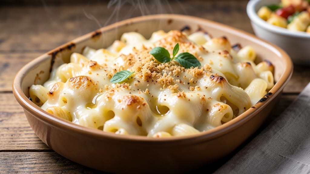 Baked Mac and Cheese Recipe with Cheese Sauce: Crispy Top, Gooey Pull-Apart Magic