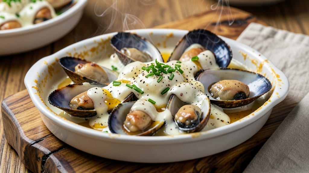 Baked Mussels With Cream Cheese Recipe: Savory Bites Steamed to Juicy Perfection