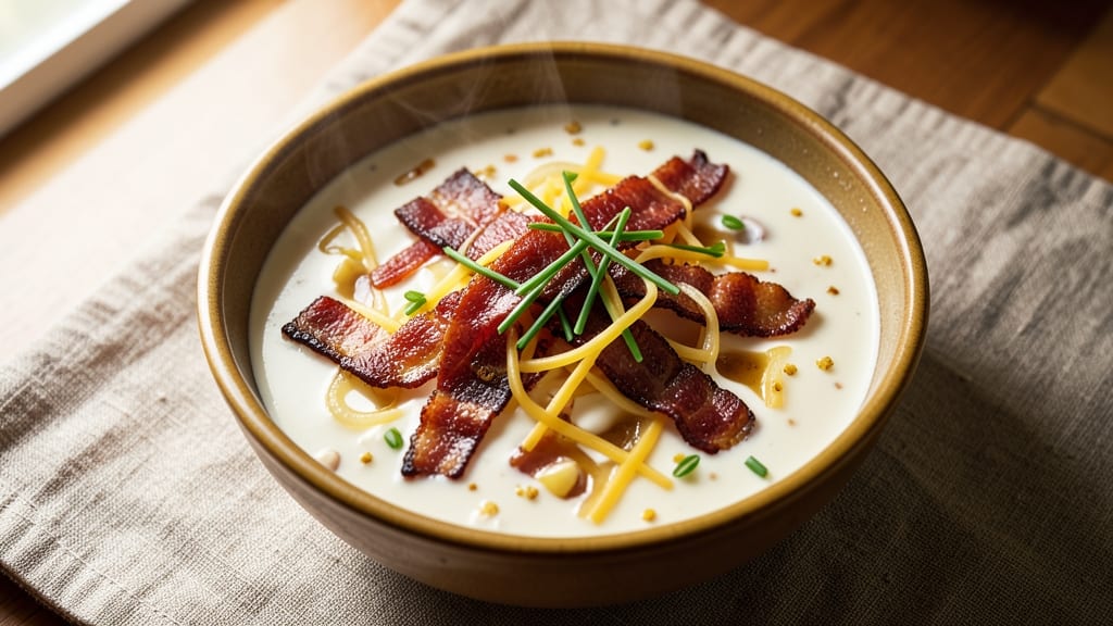 Bacon Cheese Soup Recipe: Smoky Crispy Top With Gooey Pull-Apart Bites